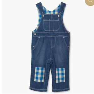 Hatley Denim Baby Overalls‎ Unisex 12-18 Months Pockets Snaps